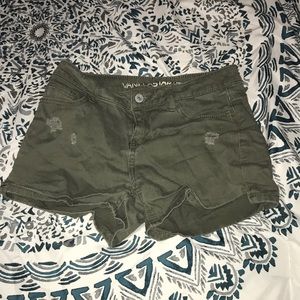 Green shorts